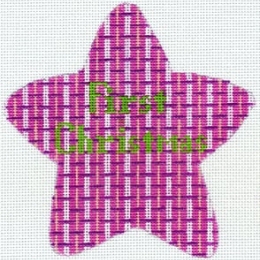 First Christmas Star - Pink