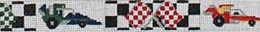 Car Racing with Flags and Black Checkered Bkg. (18)