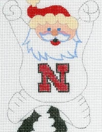 Cheering Santa- Univ. of Nebraska