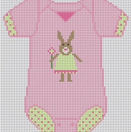 Baby Onesie  -  Pink with Bunny