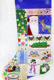 Christmas Patchwork with Santa
