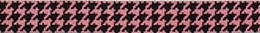 Hounds tooth - Pink and Black