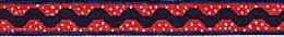 Navy Rickrack on red with white dots (18)